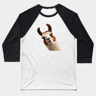 Funny Sneaky Llama Baseball T-Shirt